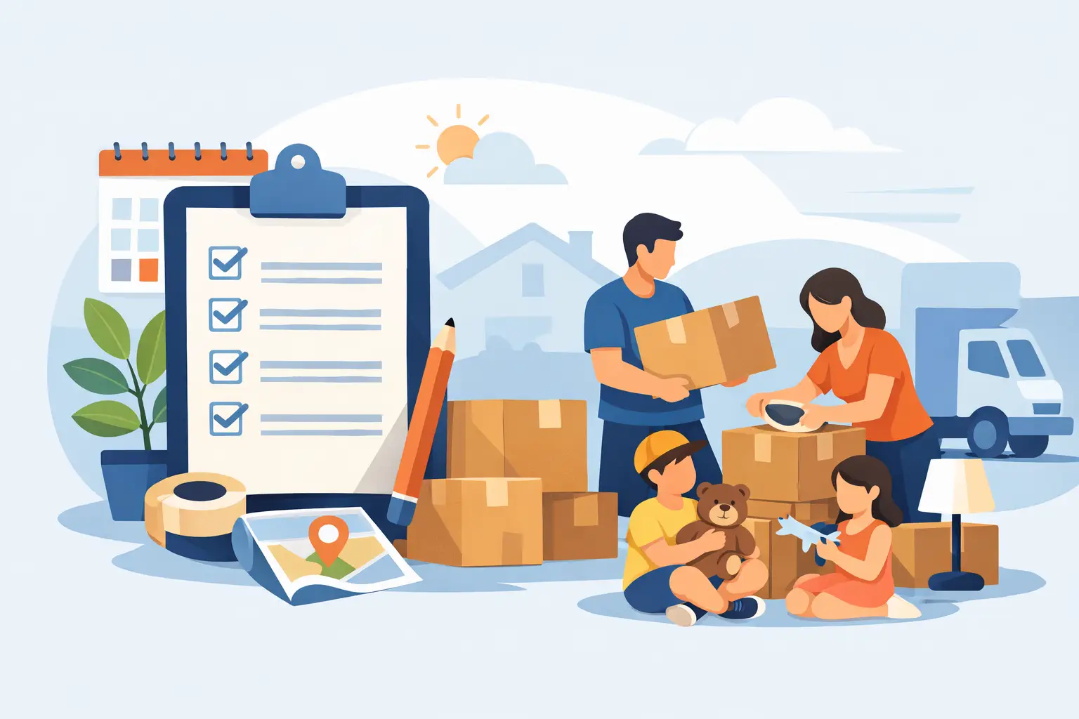 Moving Checklist for Families That Works